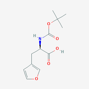 molecular formula C12H17NO5 B8435077 (R)-2-((tert-Butoxycarbonyl)amino)-3-(furan-3-yl)propanoicacid CAS No. 261380-35-2