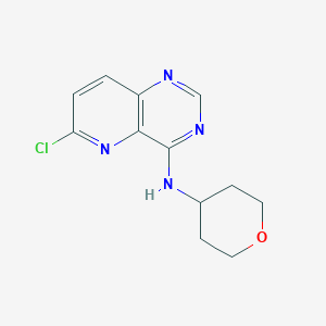 6-chloro-N-(tetrahydro-2H-pyran-4-yl)pyrido[3,2-d]pyrimidin-4-amine