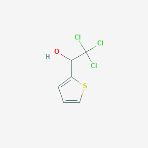 molecular formula C6H5Cl3OS B8435111 alpha-Trichloromethyl-2-thiophenemethanol 