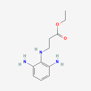 molecular formula C11H17N3O2 B8435117 Ethyl N-(2,6-diaminophenyl)-beta-alaninate 