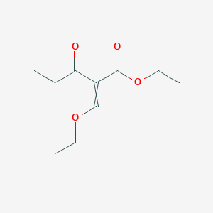 molecular formula C10H16O4 B8435250 Ethyl 2-(ethoxymethylene)-3-oxopentanoate 