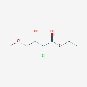 molecular formula C7H11ClO4 B8435326 Ethyl 2-chloro-4-methoxy-3-oxobutanoate 