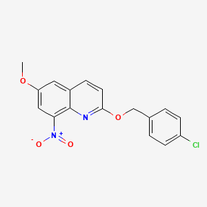 2-[p-Chlorobenzyloxy]-6-methoxy-8-nitroquinoline