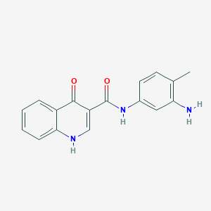 N-(3-amino-4-methyl-phenyl)-4-oxo-1H-quinoline-3-carboxamide