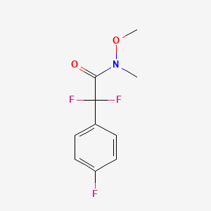 2,2-difluoro-2-(4-fluorophenyl)-N-methoxy-N-methylacetamide