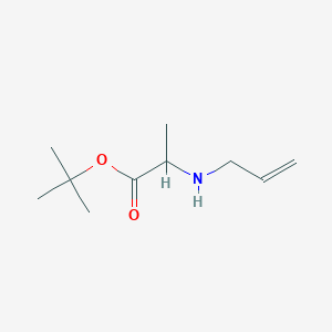 molecular formula C10H19NO2 B8436013 Tert-butyl 2-(prop-2-enylamino)propanoate 