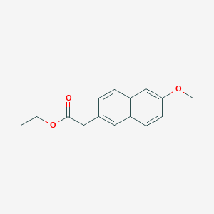 molecular formula C15H16O3 B8436035 Ethyl 2-(6-methoxynaphthalen-2-yl)acetate 