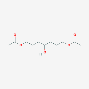 molecular formula C11H20O5 B8436068 Acetic Acid, 7-acetoxy-4-hydroxy-heptyl Ester 