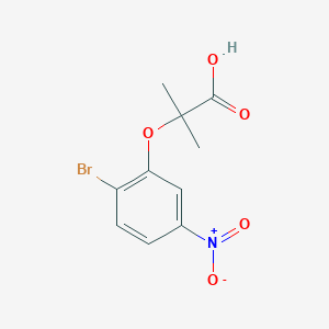 2-(2-Bromo-5-nitrophenoxy)-2-methylpropionic acid