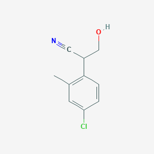 2-(4-Chloro-2-methylphenyl)-3-hydroxypropanenitrile