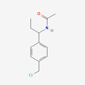 N-(1-(4-chloromethylphenyl)propyl)acetamide