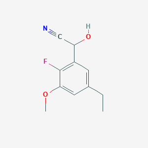 2-(5-Ethyl-2-fluoro-3-methoxyphenyl)-2-hydroxyacetonitrile