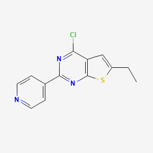 4-Chloro-2-(pyridin-4-yl)-6-ethyl-thieno-[2,3-d]-pyrimidine