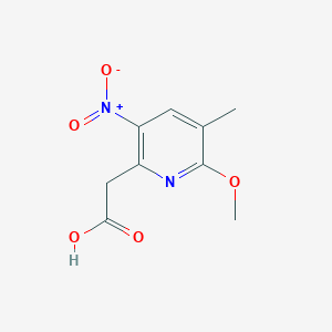 2-(6-Methoxy-5-methyl-3-nitropyridin-2-yl)acetic acid
