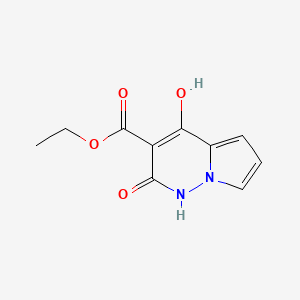 molecular formula C10H10N2O4 B8436246 Ethyl 4-hydroxy-2-oxo-1,2-dihydropyrrolo[1,2-b]pyridazine-3-carboxylate 