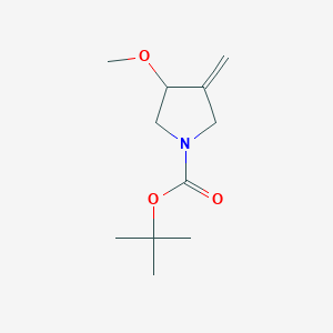 molecular formula C11H19NO3 B8436258 Tert-butyl 3-methoxy-4-methylenepyrrolidine-1-carboxylate 