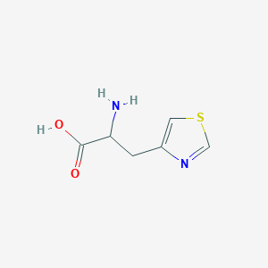 molecular formula C6H8N2O2S B084363 2-Amino-3-(thiazol-4-yl)propanoic acid CAS No. 14717-97-6