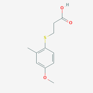 3-[(2-Methyl-4-methoxyphenyl)thio]propanoic acid