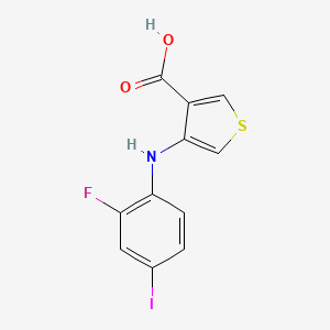 4-[(2-Fluoro-4-iodophenyl)amino]thiophene-3-carboxylic acid