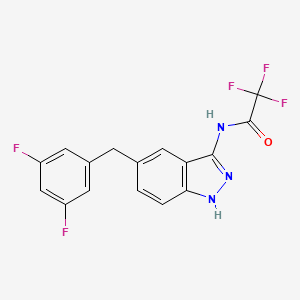 N-[5-[(3,5-difluorophenyl)methyl]-1H-indazol-3-yl]-2,2,2-trifluoroAcetamide