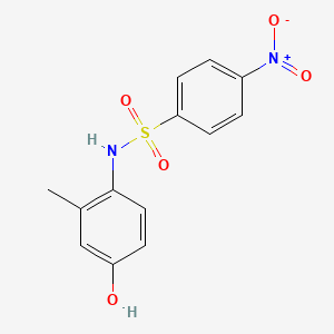 4-[[(4-Nitrophenyl)sulfonyl]amino]-3-methylphenol