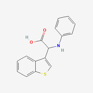 2-(Benzo[b]thiophen-3-yl)-2-(phenylamino)acetic acid