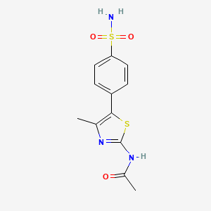 N-[4-methyl-5-(4-sulfamoyl-phenyl)-thiazol-2-yl]-acetamide