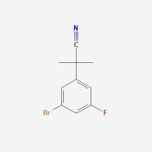 2-(3-Bromo-5-fluorophenyl)-2-methylpropanenitrile
