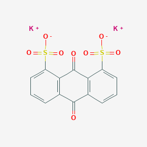 molecular formula C14H6K2O8S2 B084365 Anthraquinone-1,8-disulfonic Acid Dipotassium Salt CAS No. 14938-42-2