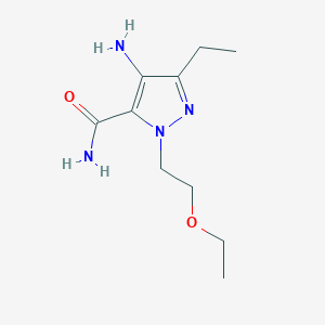 4-amino-1-(2-ethoxyethyl)-3-ethyl-1H-pyrazole-5-carboxamide