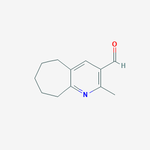 2-methyl-6,7,8,9-tetrahydro-5H-cyclohepta[b]pyridine-3-carbaldehyde