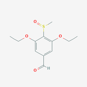 [Rac]-3,5-diethoxy-4-methanesulfinyl-benzaldehyde