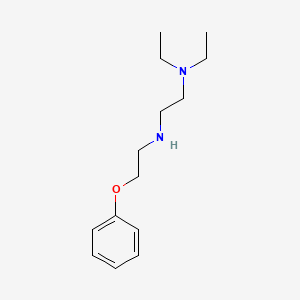 molecular formula C14H24N2O B8436857 N,N-diethyl-N'-(2-phenoxyethyl)-1,2-ethanediamine 