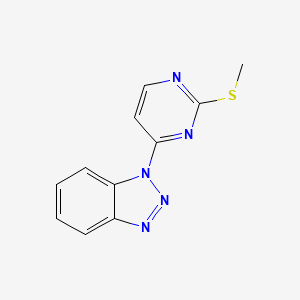 1-(2-methylsulfanyl-pyrimidin-4-yl)-1H-benzotriazole