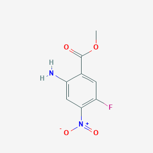 molecular formula C8H7FN2O4 B8436989 Methyl 2-amino-5-fluoro-4-nitrobenzoate 