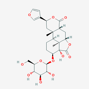 molecular formula C26H34O12 B008437 Borapetoside CAS No. 100202-29-7