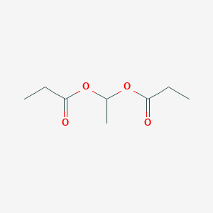 molecular formula C8H14O4 B8437283 Ethylidene bispropionate 