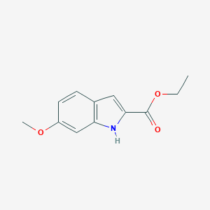 molecular formula C12H13NO3 B084373 6-甲氧基-1H-吲哚-2-甲酸乙酯 CAS No. 15050-04-1