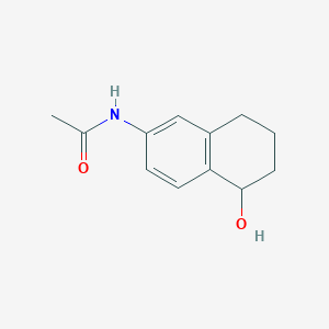 molecular formula C12H15NO2 B8437459 N-(5-hydroxy-5,6,7,8-tetrahydro-naphthalen-2-yl)acetamide 