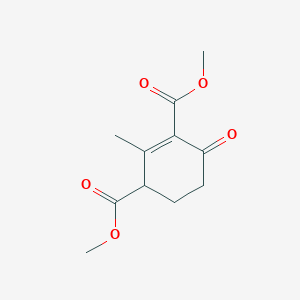 molecular formula C11H14O5 B8437513 Dimethyl 2-methyl-6-oxocyclohex-1-ene-1,3-dicarboxylate 