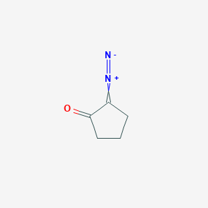 molecular formula C5H6N2O B084376 Cyclopentanone, 2-diazo- CAS No. 14088-61-0