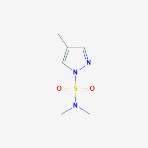 molecular formula C6H11N3O2S B8437925 N,N,4-Trimethyl-1H-pyrazole-1-sulfonamide 
