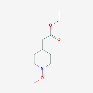 (1-Methoxypiperidin-4-yl)acetic acid ethyl ester