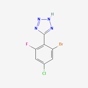 5-(2-Bromo-4-chloro-6-fluoro-phenyl)-2H-tetrazole