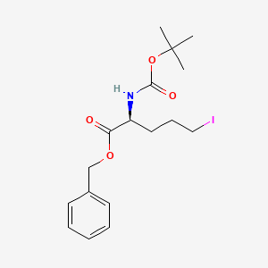 N-t-butoxycarbonyl-(S)-2-amino-5-iodopentanoic acid benzyl ester