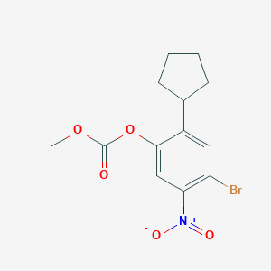 4-Bromo-2-cyclopentyl-5-nitrophenyl methyl carbonate