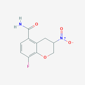 8-Fluoro-3-nitrochromane-5-carboxamide