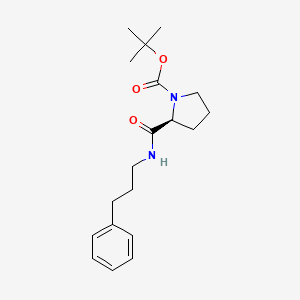 molecular formula C19H28N2O3 B8438322 Boc-Pro-NH(CH2)3Ph 