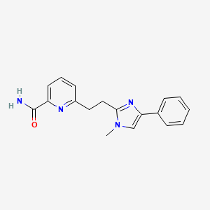 6-(2-(1-Methyl-4-phenyl-1H-imidazol-2-yl)ethyl)picolinamide