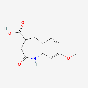 2,3,4,5-Tetrahydro-8-methoxy-2-oxo-1H-1-benzazepine-4-carboxylic acid